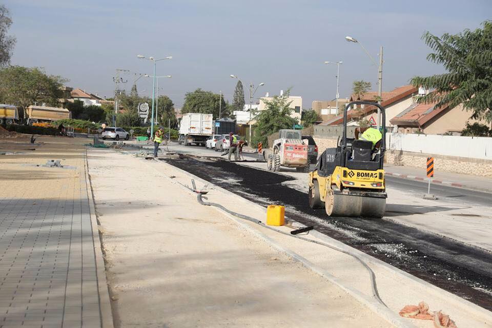 עבודות תשתית ברח' מגידו, שכונה ט' (צילום: פייסבוק רוה''ע)
